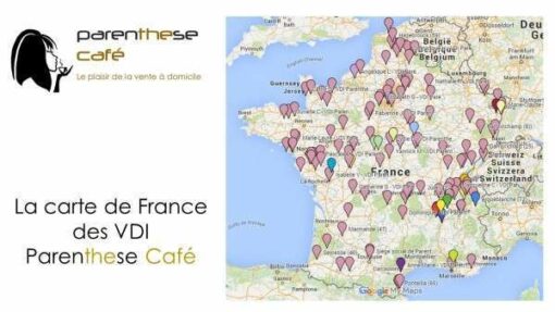 La carte de France Parenthese Café - Annuaire