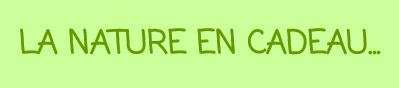 La nature en cadeau Sandrine AZEMAR