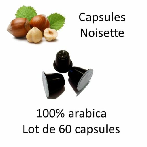60 Capsules noisette Carré - Lot de 6 paquets - Parenthese Café