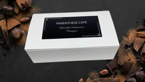 Ballotin de ganaches et chocolats artisanaux noir, blanc et lait 3 Ballotin de ganaches et chocolats noir, blanc et lait