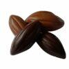 Cabossses de chocolat Noir & Lait - Amande -Sésame 2 Cabosses chocolat noir et lait - Amande - Sésame