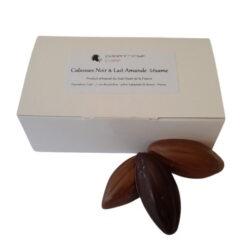 Cabosses chocolat noir et lait - Amande - Sésame (chocolat & ballotin)
