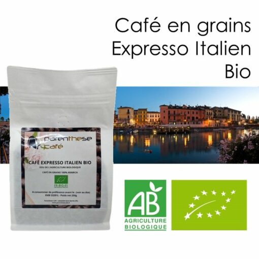 Café en grains Expresso Italien Bio - Parenthese Café