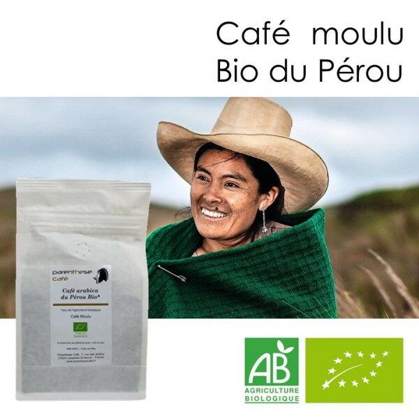 Cafés moulus Bio 2 Café moulu Bio du Pérou - Parenthese Café