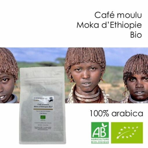 Café moulu Moka Ethiopie Bio - Parenthese Café