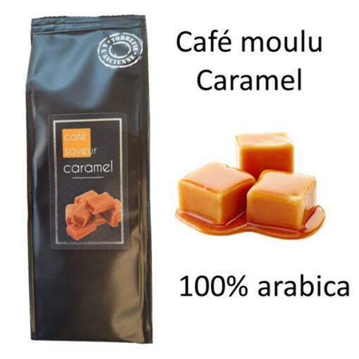 Café moulu Moka caramel -100% arabica Moka d'Ethiopie 250g