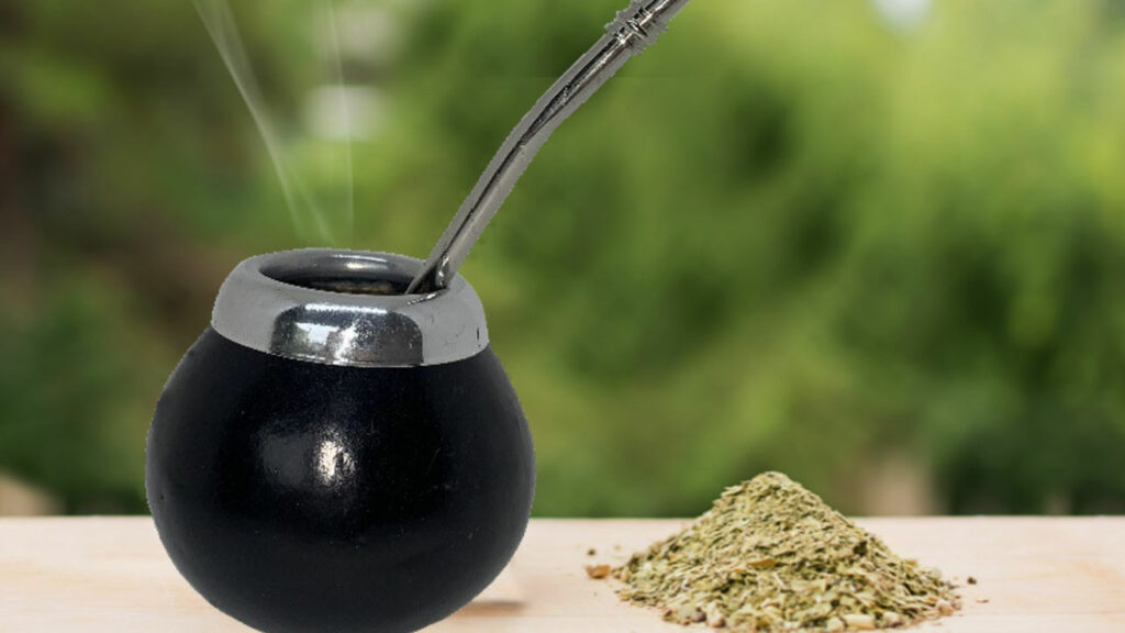 Le kit calebasse et bombilla à Yerba maté 34 Calebasse et Bombilla Parenthese Café pour préparer le maté