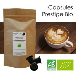 La gamme de cafés Parenthese Café 9 Capsules café Prestige Bio Parenthese Café