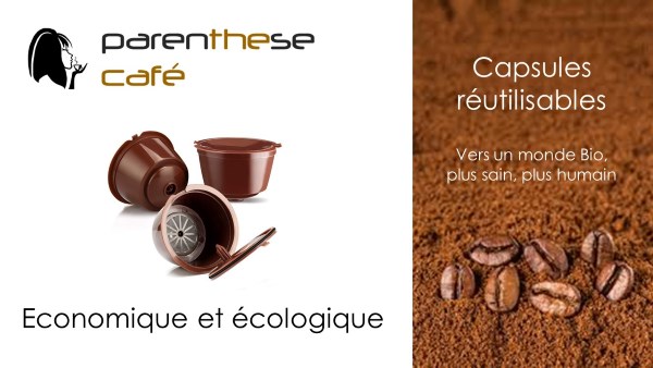 3 capsules réutilisables Dolce Gusto - Parenthese Café