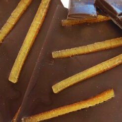 Chocolats noir & écorces d'orange confites