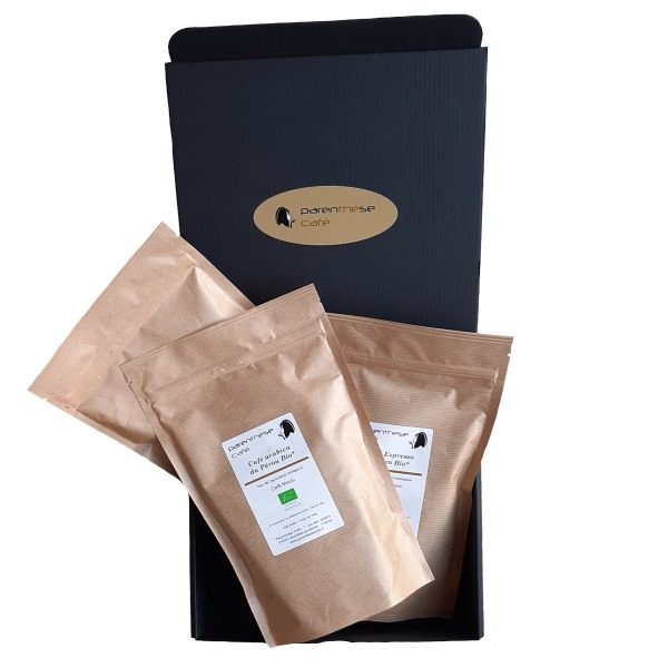Spécial fête des Mères : Offrez une dégustation ! 4 Coffret composable des cafés Bio - Parenthese Café