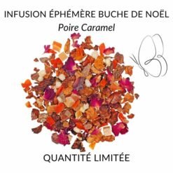 Infusion éphémère Bûche de Noël - Poire Caramel V2