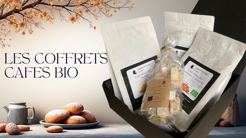 Les paniers et coffrets de Noël 2 Les paniers et coffrets - Coffret cafés Bio Parenthese Café