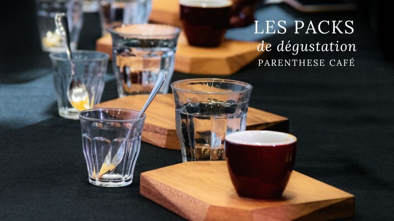 Les packs de cafés dégustation 1 Les packs de dégustation de cafés - Vente à domicile Parenthese Café