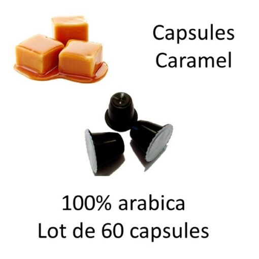 Lot de 60 capsules caramel Nespresso - Parenthese Café