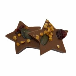 Chocolats - Mendiants chocolat au lait - Amandes, cranberries et graines de courge Bio - Produit Parenthese Café