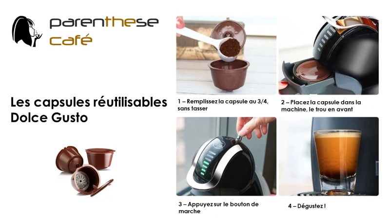 Dosette à café Senséo lavable et rechargeable (Kit de 2 dosettes  permanentes)