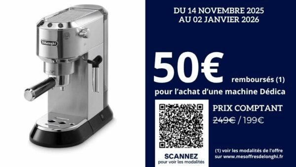 Offre spéciale DELONGHI DEDICA 2025