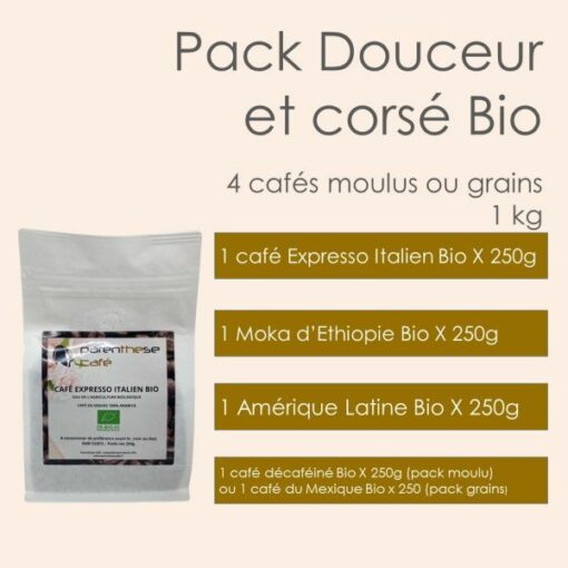 Pack Douceur et Corsé Bio - Parenthese Café