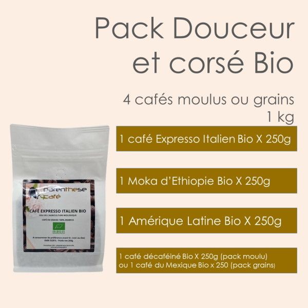 Coffret Découverte Café en Grains Italie - 1,5 Kg