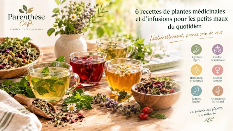 6 recettes de plantes médicinales pour les petits maux 1 Recettes de plantes médicinales d'herboristerie pour les petits maux du quotidien