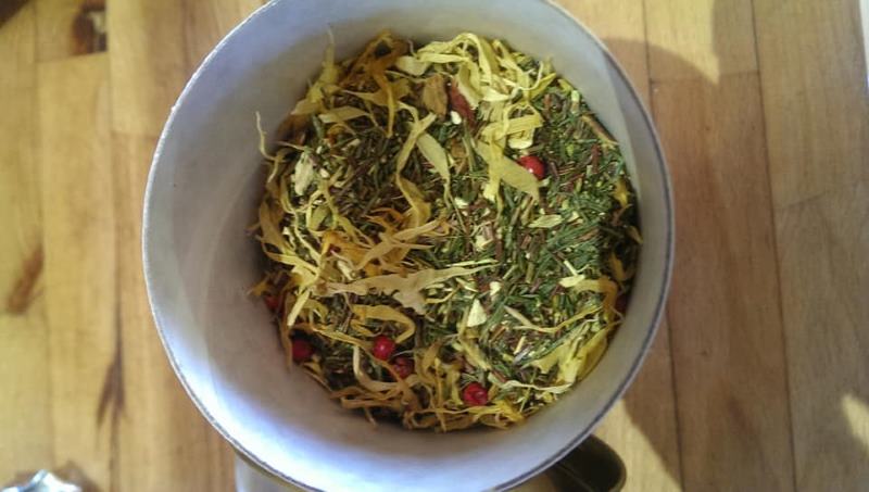 Rooibos vert - Pêche de vigne Bio